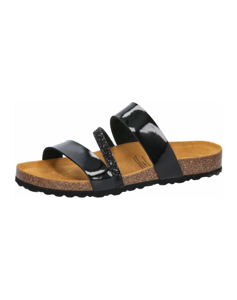 Lico-Pantolette-Bioline-Glitter-schwarz