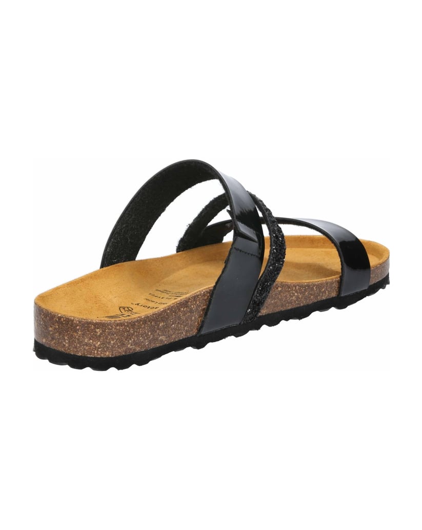 Lico-Pantolette-Bioline-Glitter-schwarz