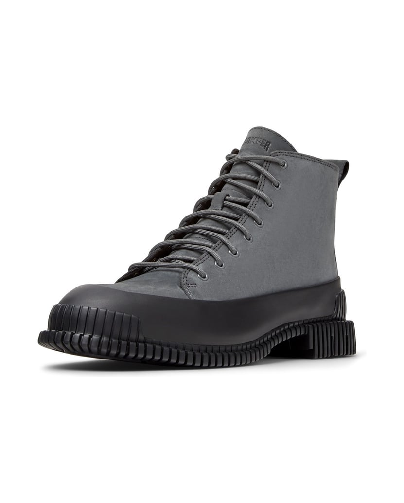 Camper-STIEFELETTEN-PIX-grau-kombiniert