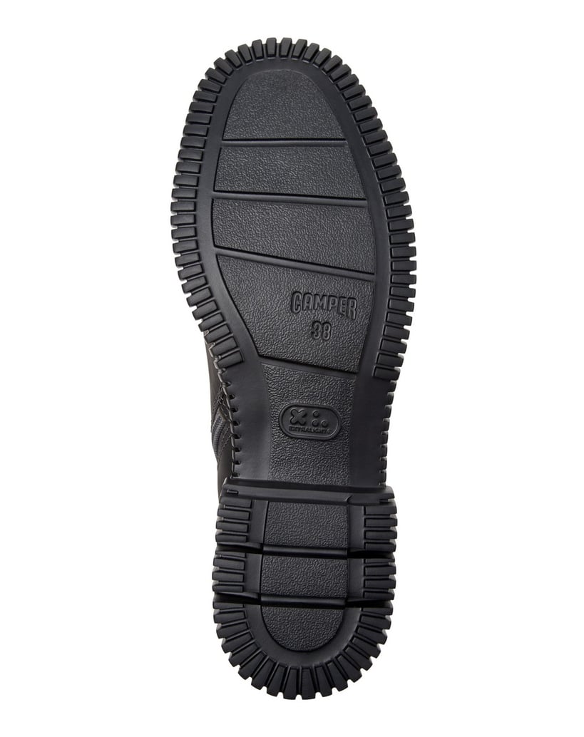 Camper-STIEFELETTEN-PIX-grau-kombiniert