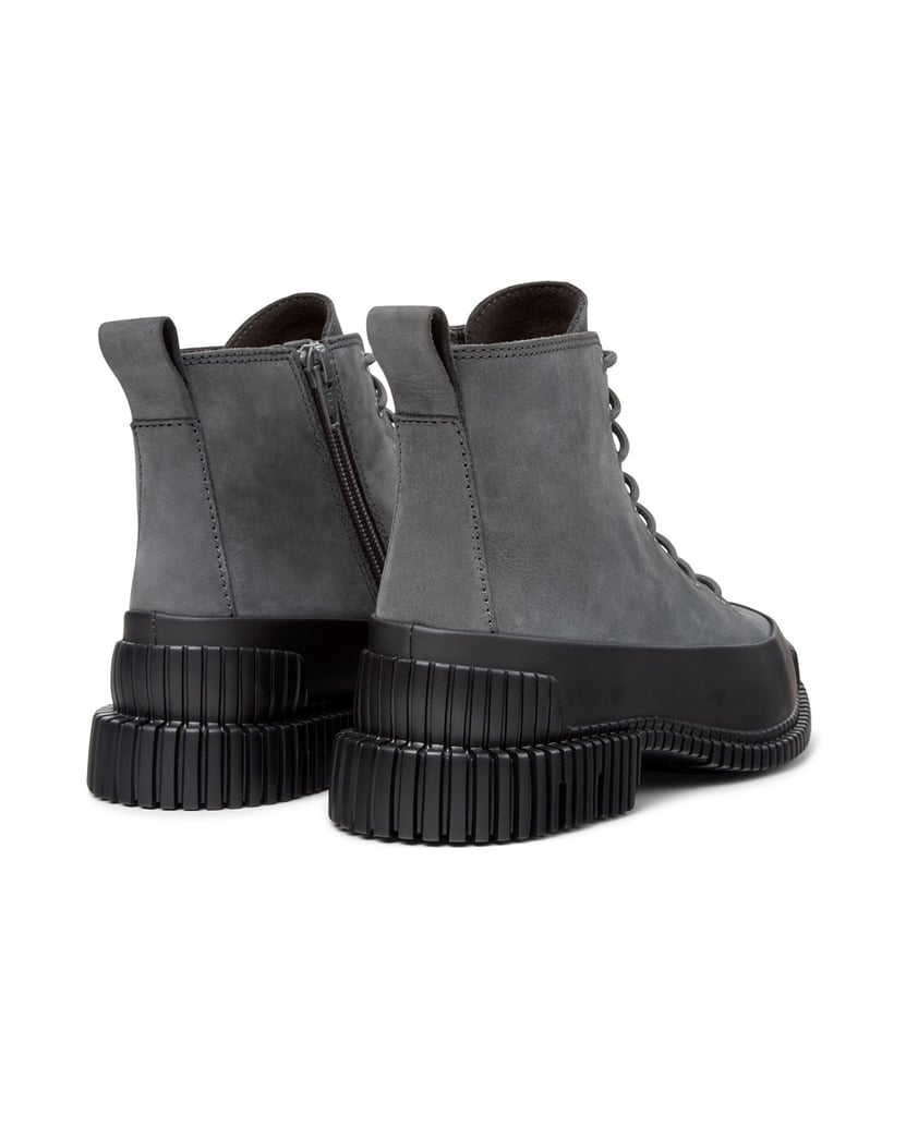Camper-STIEFELETTEN-PIX-grau-kombiniert