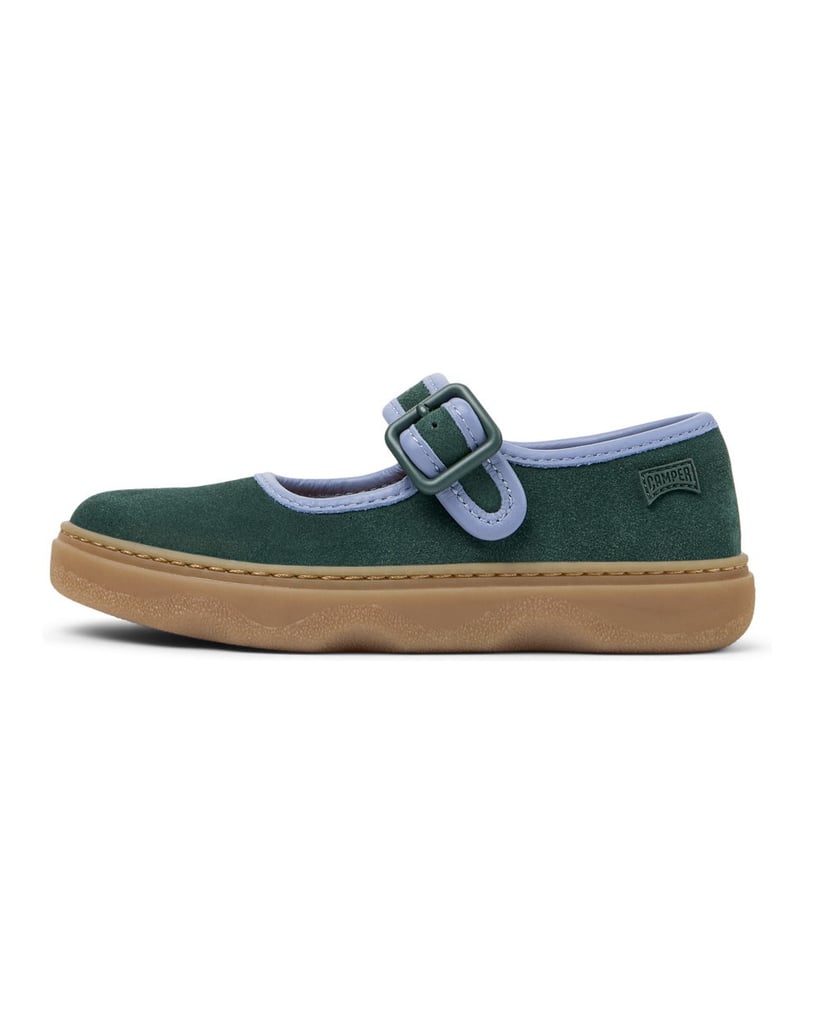 Camper-Ballerinas-Kiddo-dunkelgrün