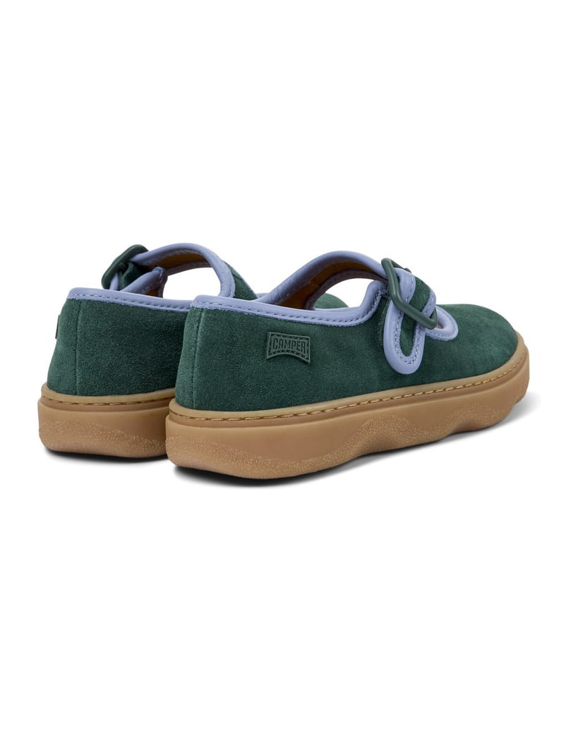 Camper-Ballerinas-Kiddo-dunkelgrün