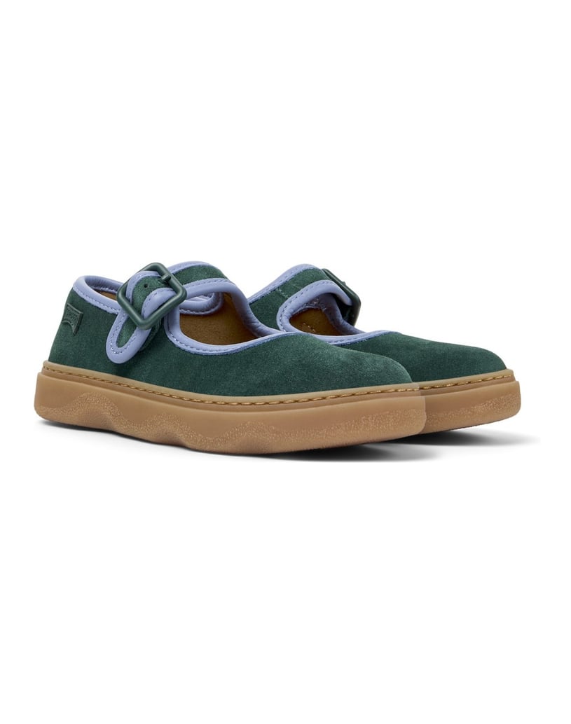 Camper-Ballerinas-Kiddo-dunkelgrün