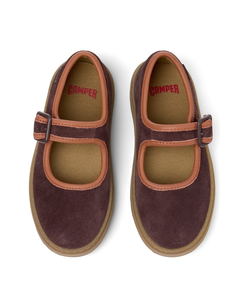 Camper-Ballerinas-Kiddo-dunkelgrün