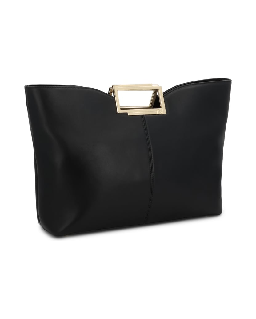 Kazar-Large-black-handbag-with-a-regular-shape-černá