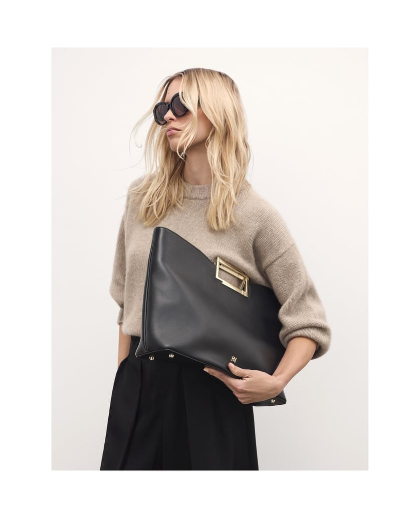 Kazar-Large-black-handbag-with-a-regular-shape-černá