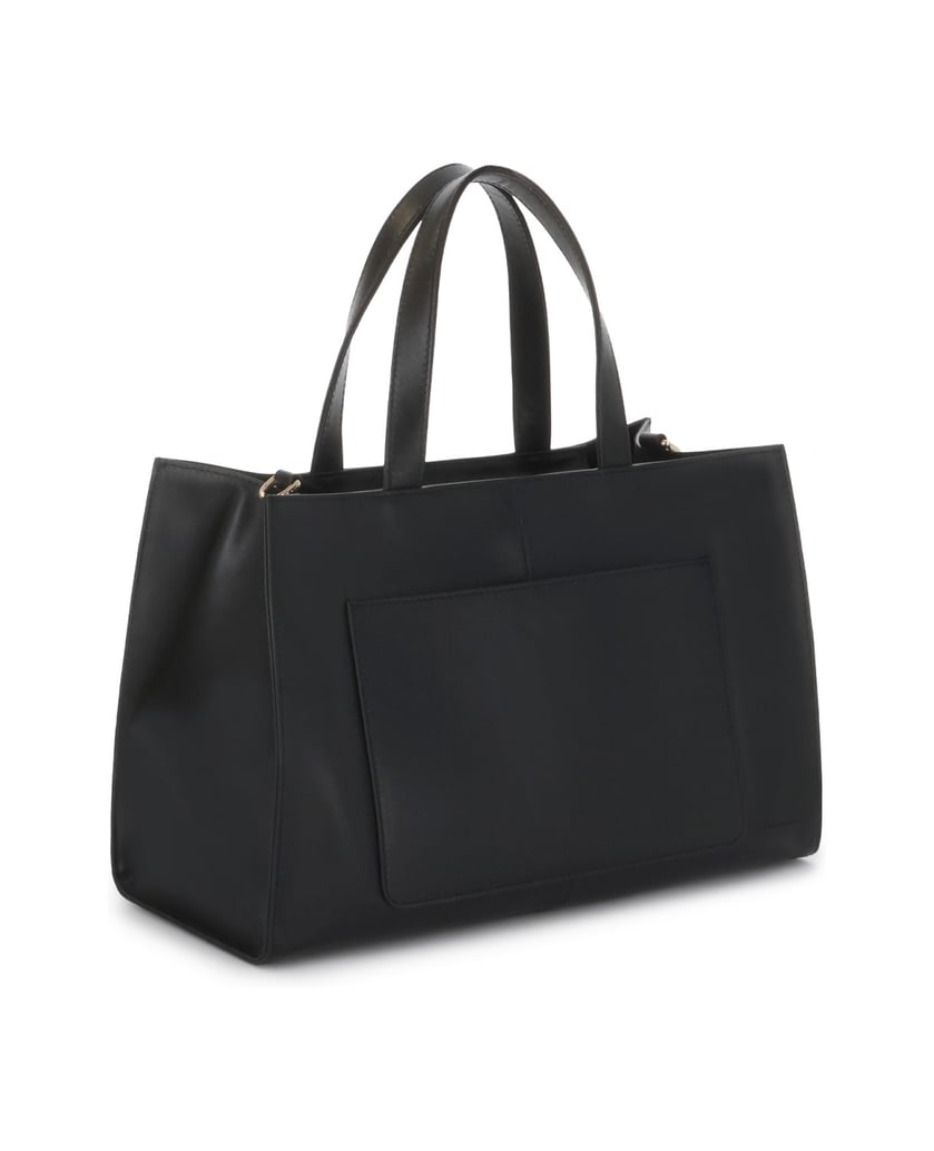 Kazar-Black-classic-handbag-with-two-handles-černá
