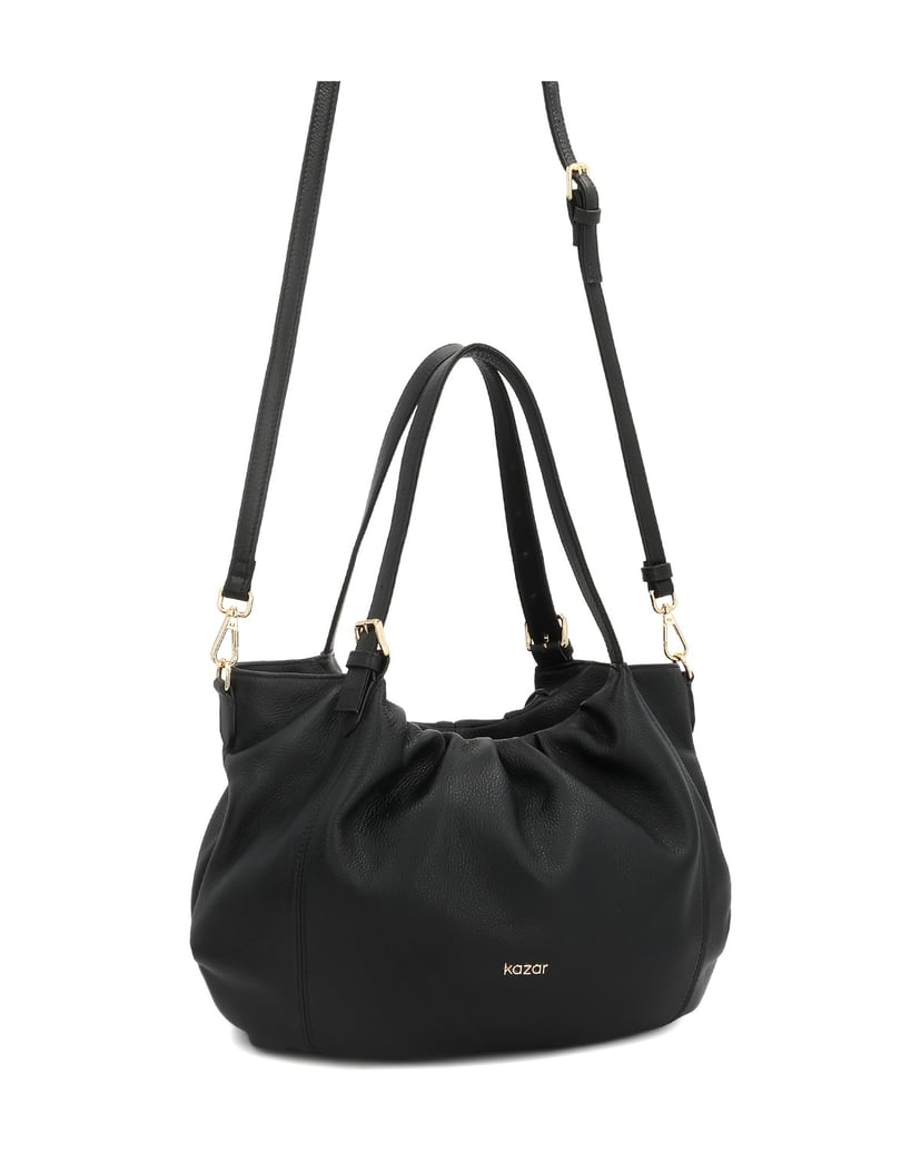 Kazar-Black-soft-leather-handbag-čierna