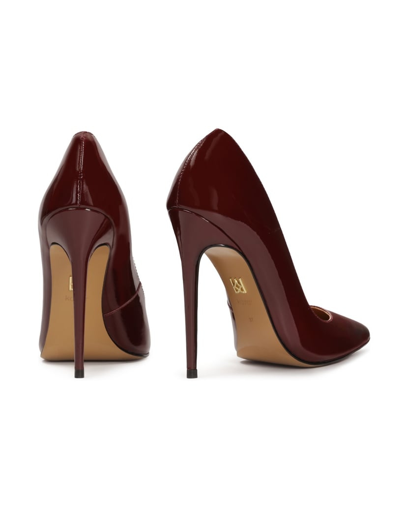 Kazar-Maroon-patent-leather-pumps-červená