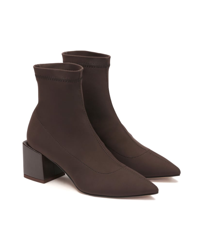 Kazar-Braune-Stiefel-mit-elastischem-Schaft-zu-braun