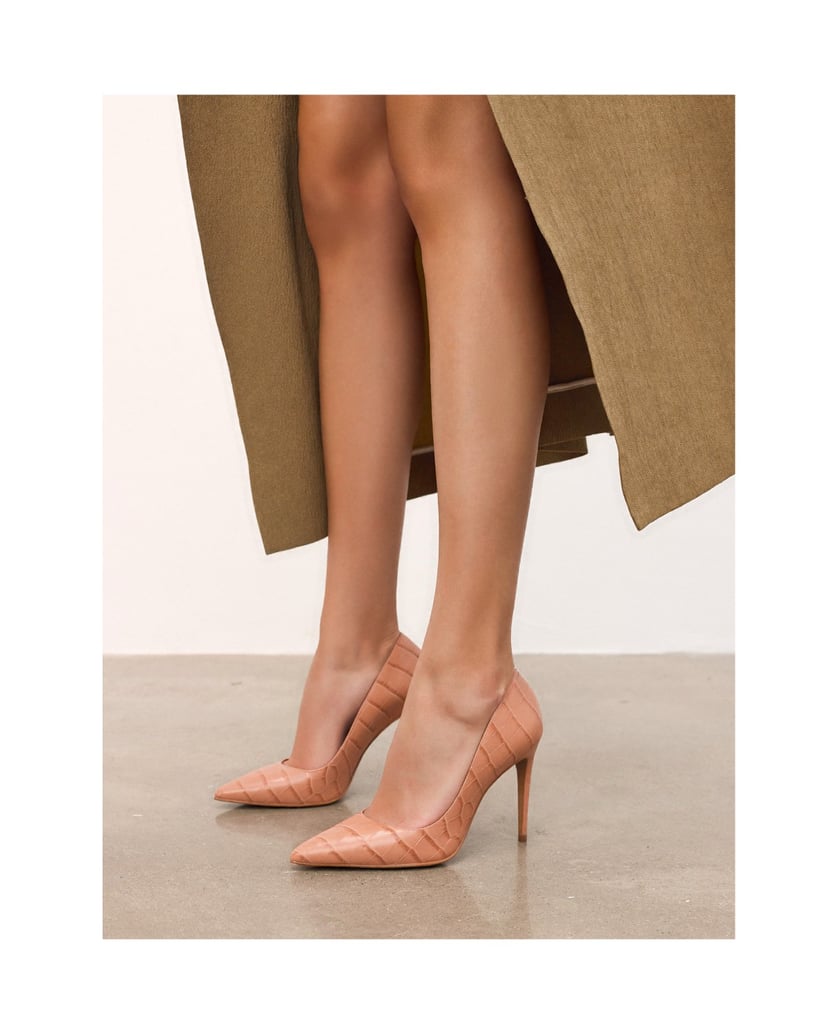 Kazar-Embossed-leather-pumps-béžová