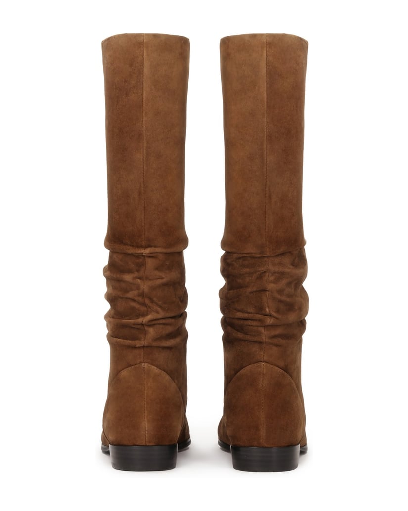Kazar-Brown-boots-with-crinkle-upper-ťavia