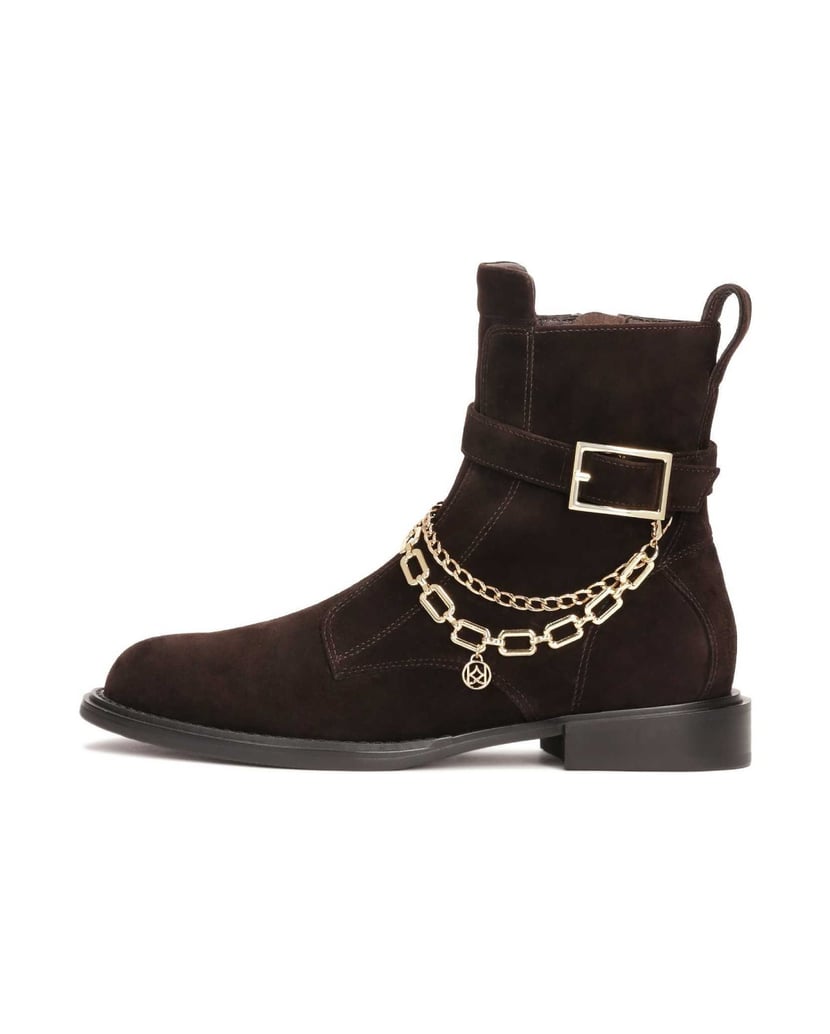 Kazar-Brown-boots-with-detachable-chains-hnedá