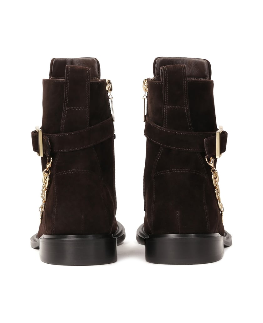 Kazar-Brown-boots-with-detachable-chains-hnedá