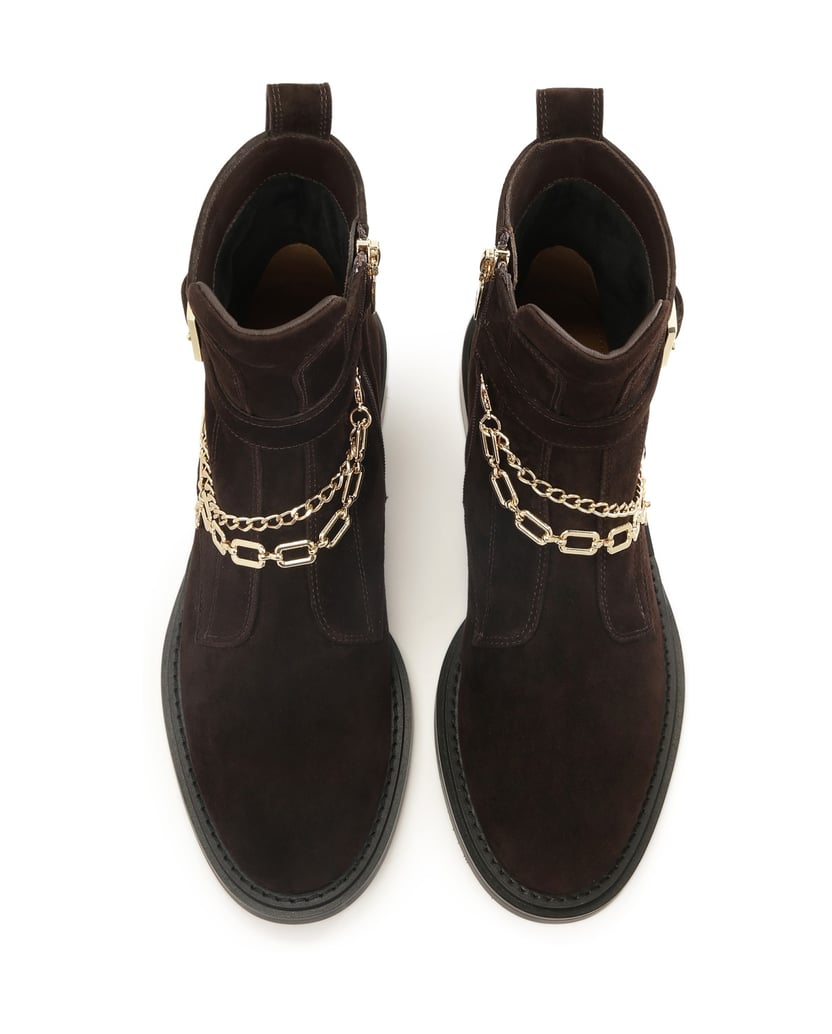 Kazar-Brown-boots-with-detachable-chains-hnedá