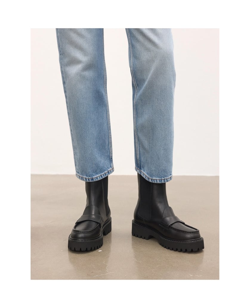 Kazar-Schwarze-Loafer-Stiefel-schwarz
