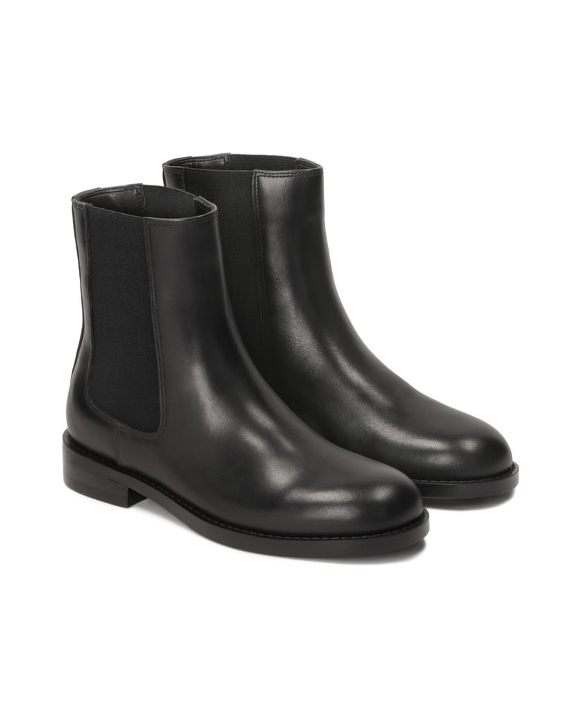 Kazar-Schlupfstiefel-mit-flacher-Sohle-schwarz