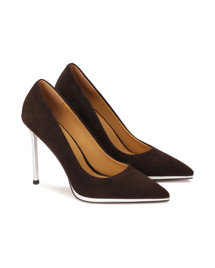 Kazar-Brown-pumps-with-silver-heel-hnědá