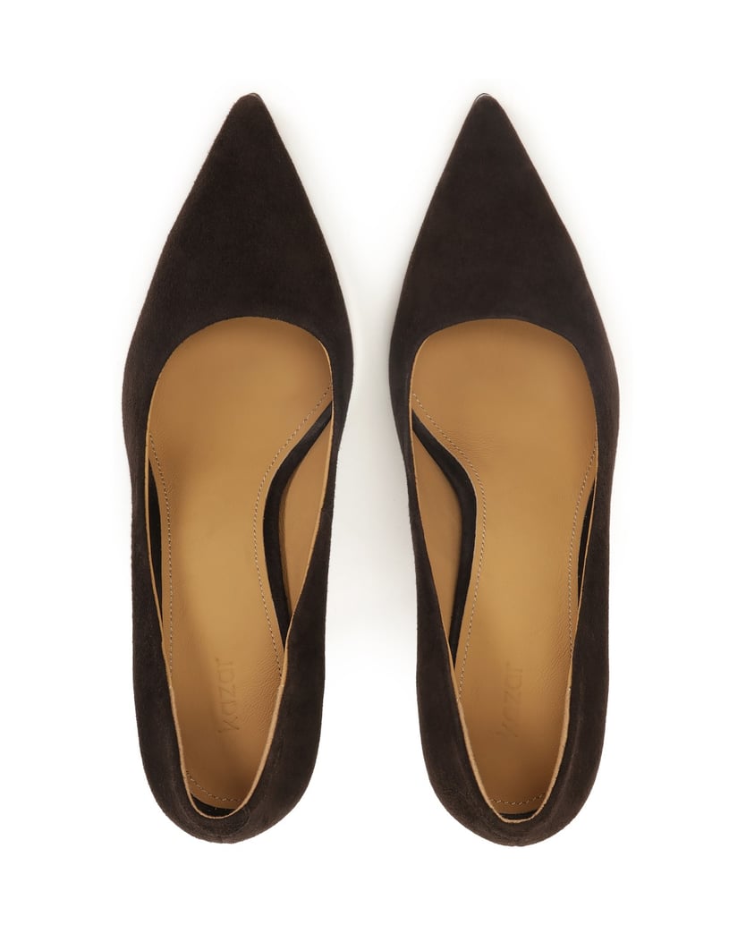 Kazar-Brown-pumps-with-silver-heel-hnědá