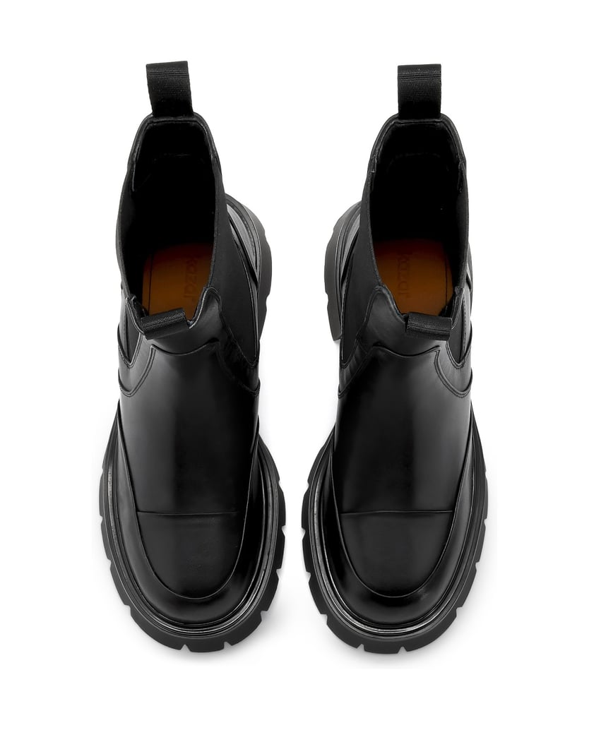 Kazar-Chelsea-Stiefel-aus-Naturleder-schwarz