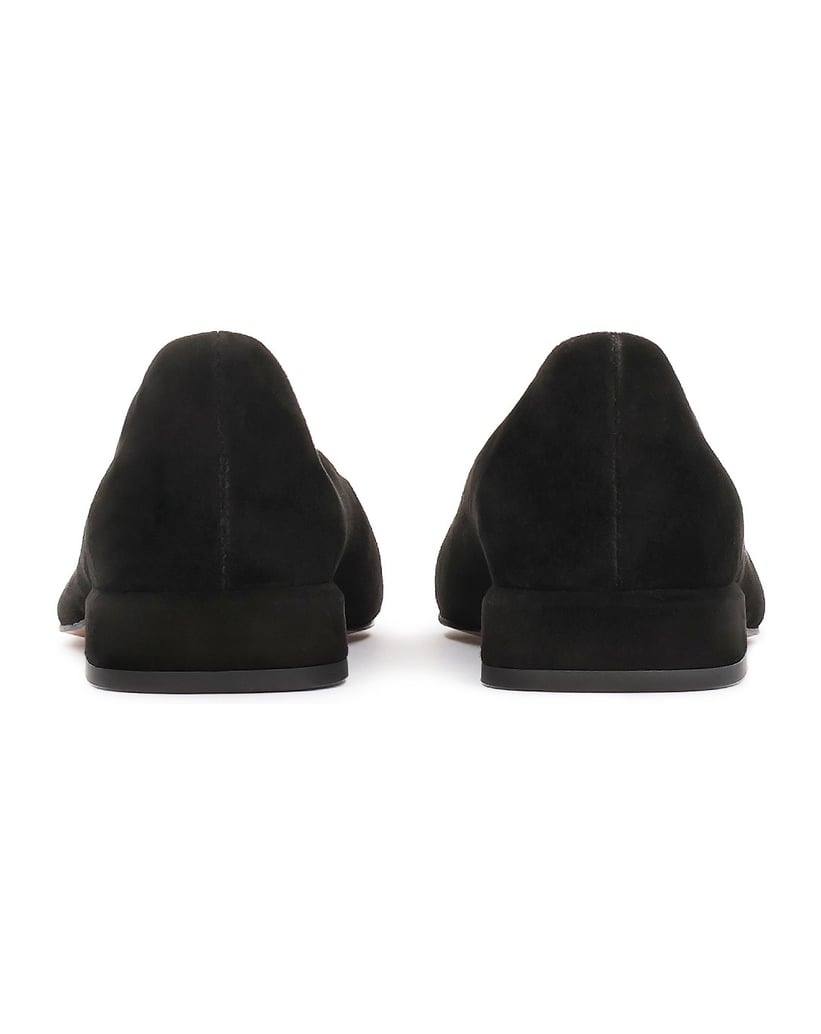 Kazar-Suede-ballerinas-with-flat-heels-černá