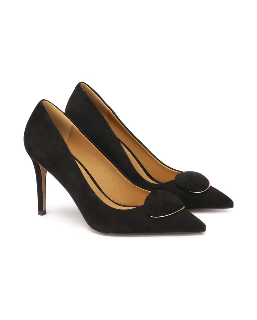 Kazar-Black-suede-pumps-with-embellishment-černá