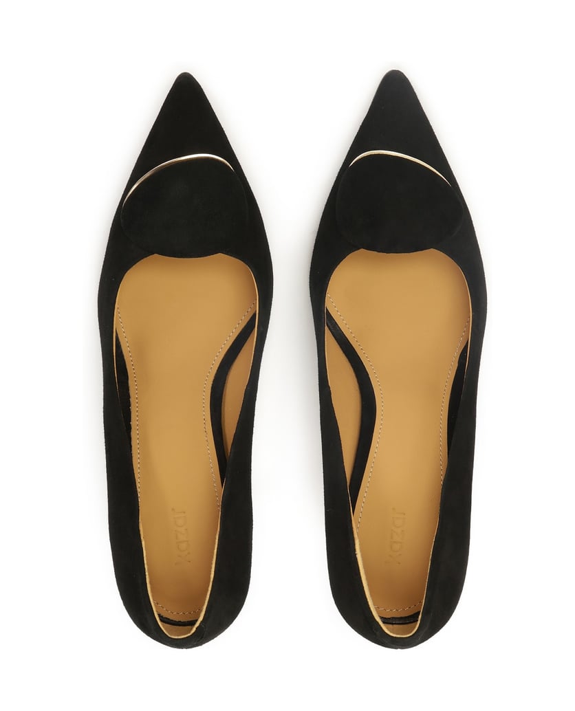 Kazar-Black-suede-pumps-with-embellishment-černá