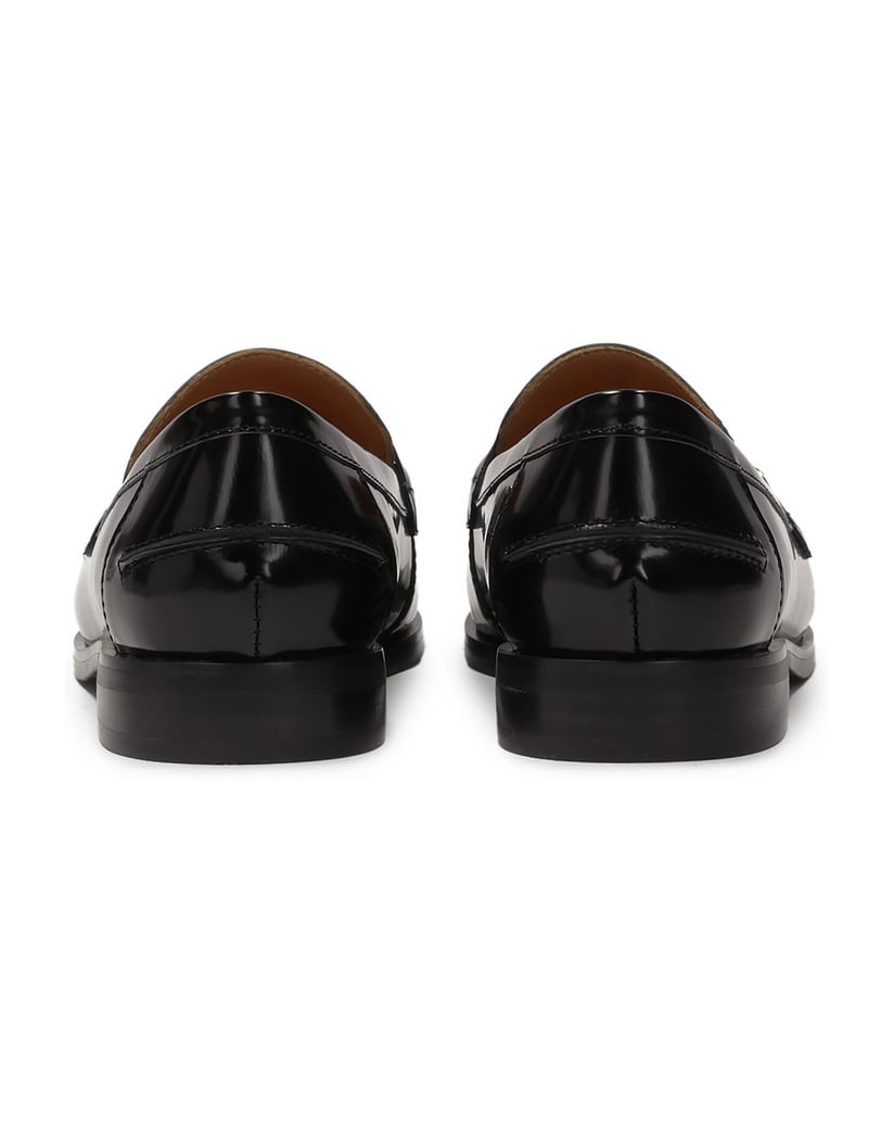 Kazar-Schwarze-Slipper-Halbschuhe-mit-Metallve-schwarz