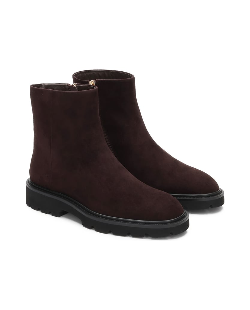 Kazar-Braune-Wildlederstiefel-mit-Reißverschlu-braun