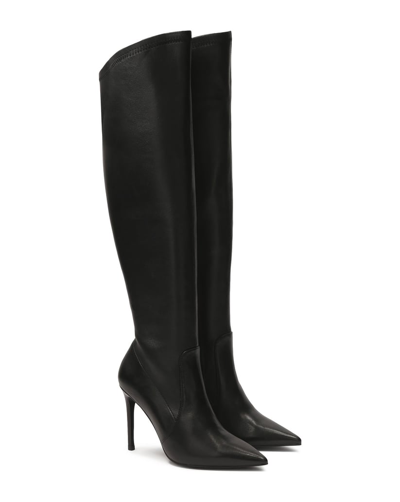 Kazar-High-stiletto-heel-natural-leather-high-boots-čierna