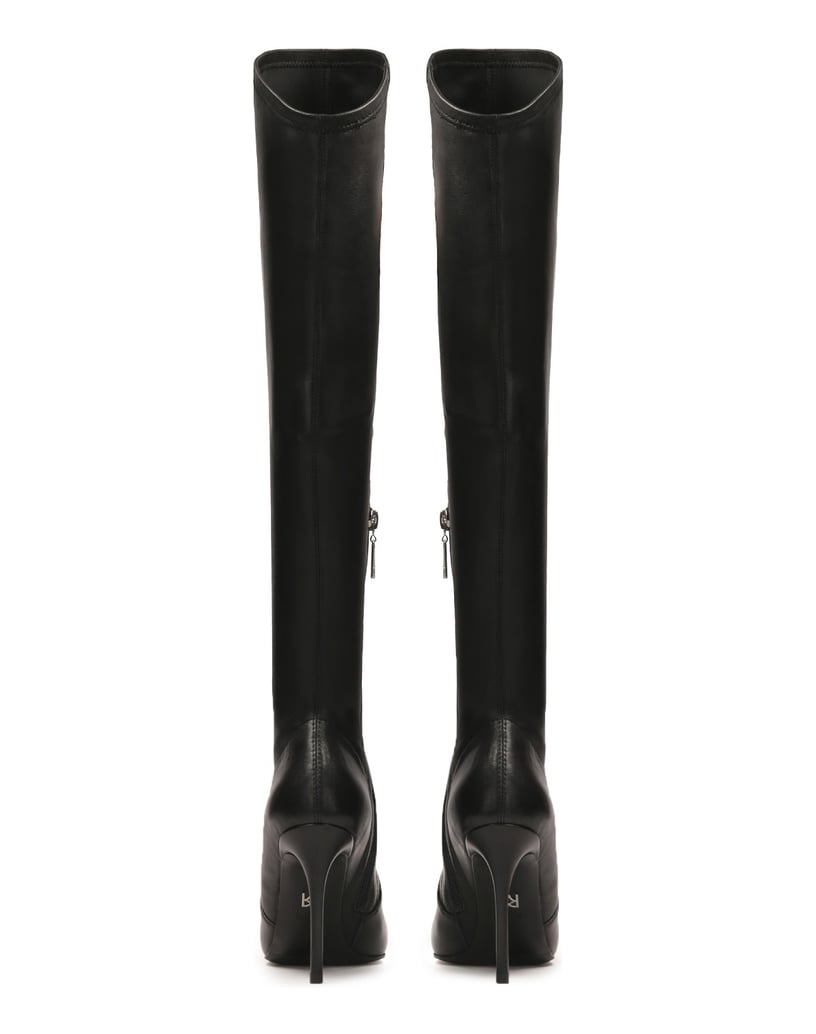 Kazar-High-stiletto-heel-natural-leather-high-boots-čierna