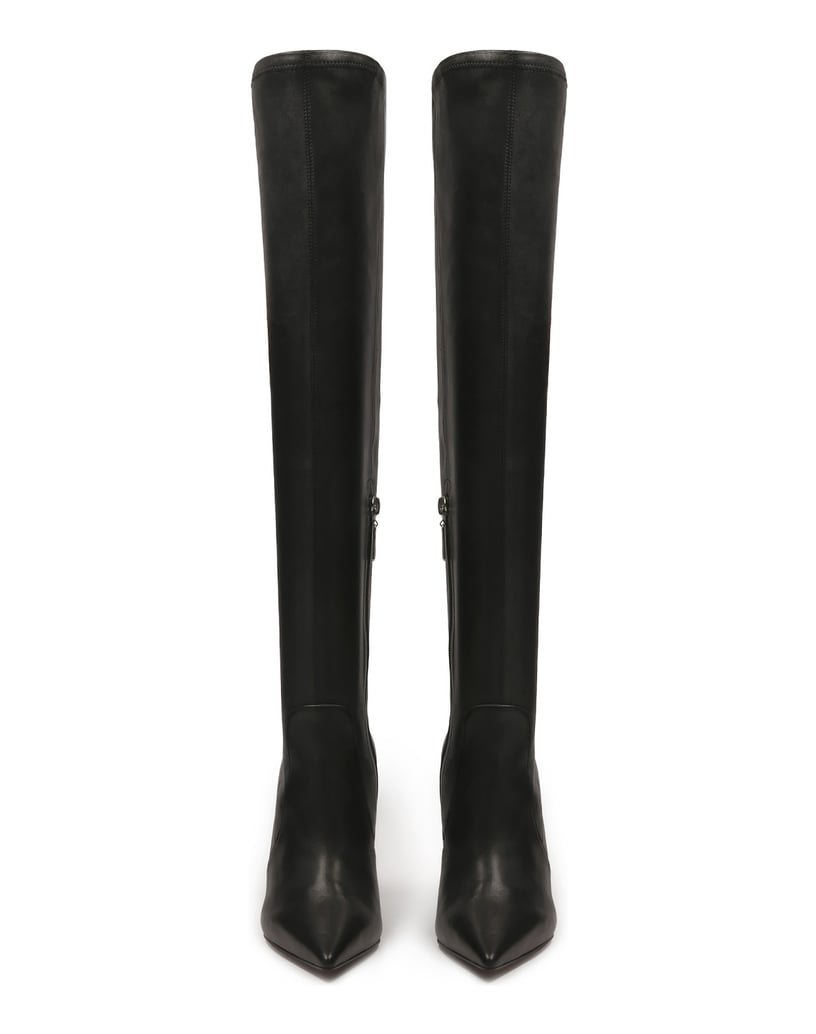 Kazar-High-stiletto-heel-natural-leather-high-boots-čierna
