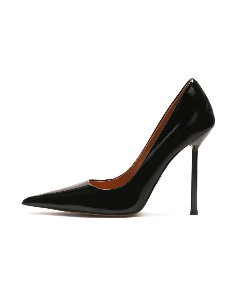 Kazar-Patent-leather-black-pumps-with-a-slender-heel-černá