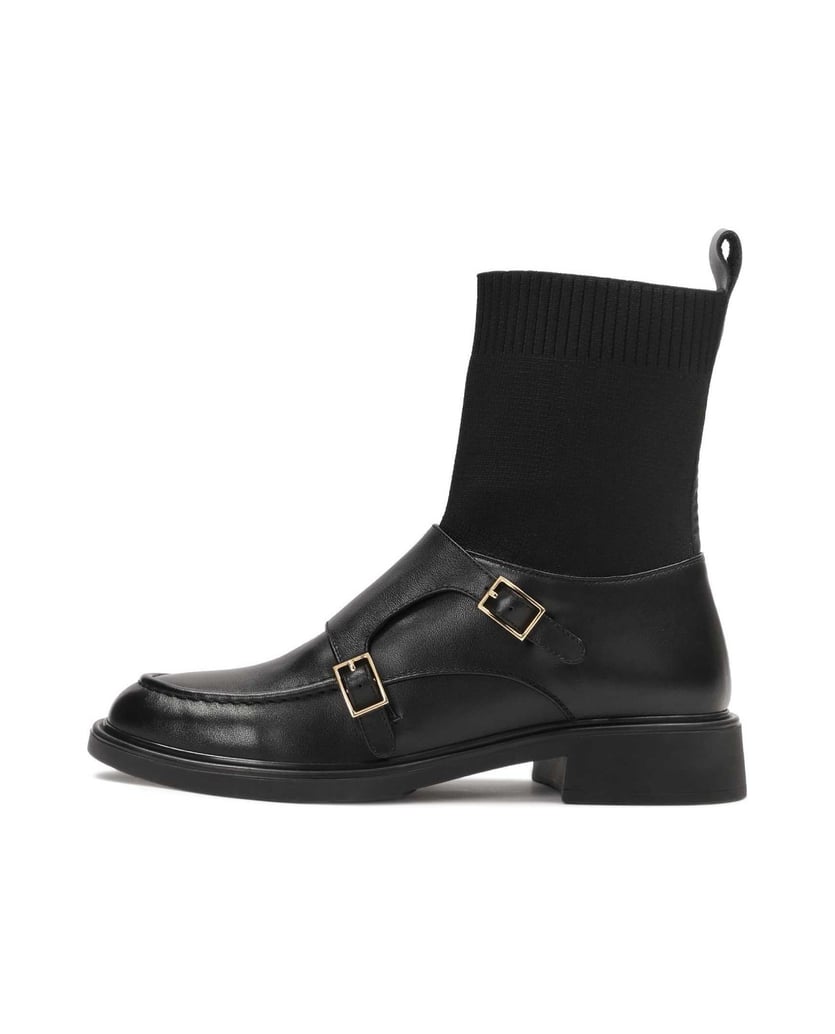 Kazar-Schwarze-Stiefel-mit-Sockenspitze-schwarz