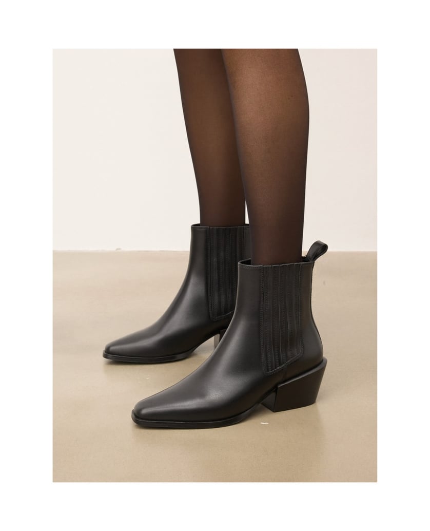 Kazar-Leather-boots-with-elastic-bands-čierna