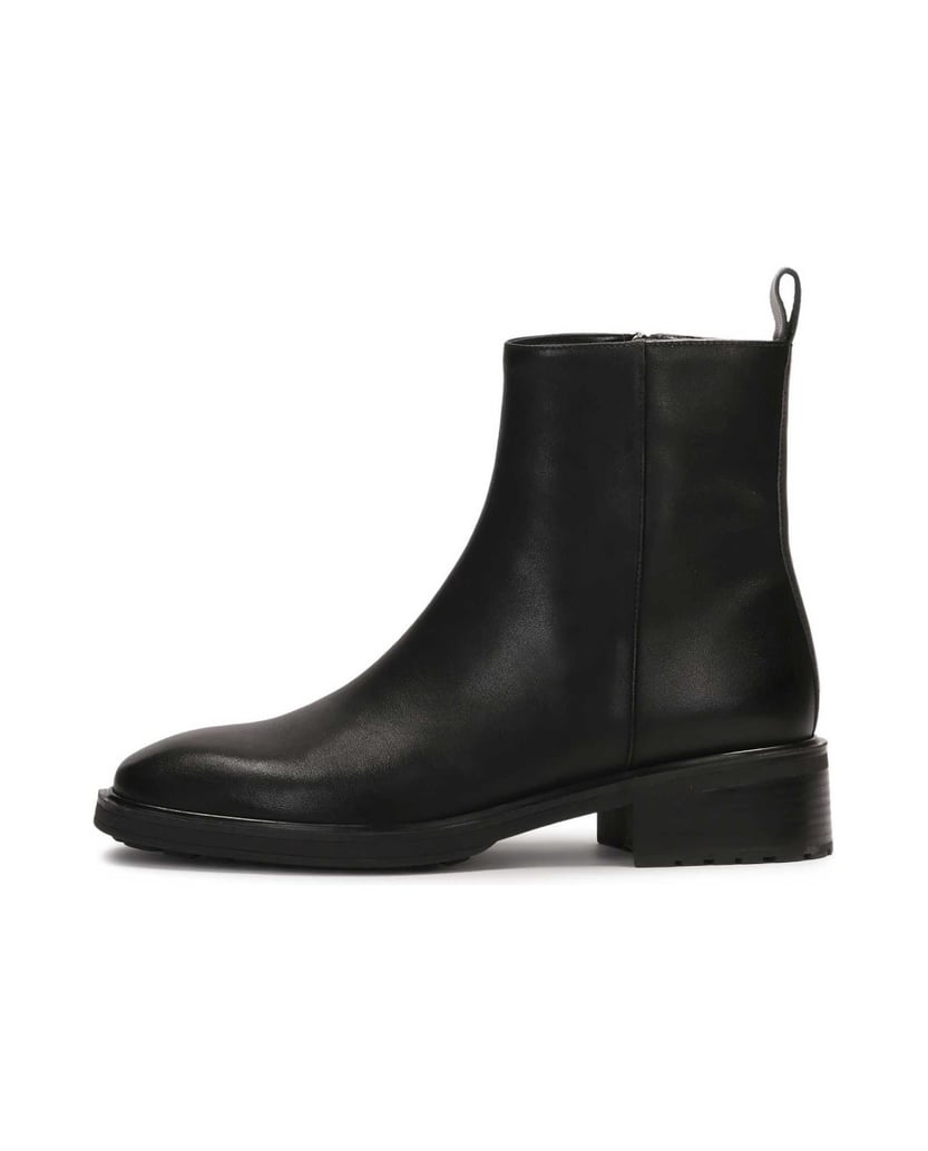Kazar-Low-leather-boots-with-zipper-černá