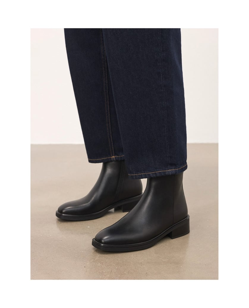 Kazar-Low-leather-boots-with-zipper-černá