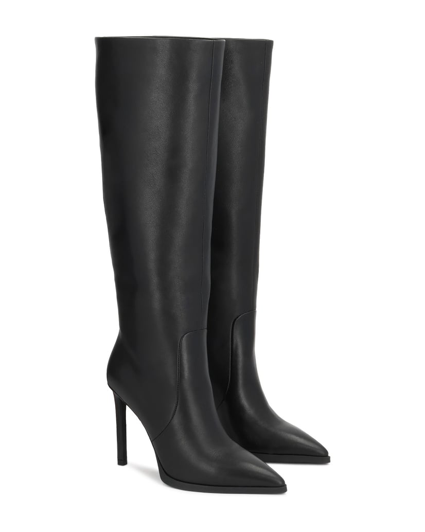 Kazar-Elegant-black-leather-boots-černá