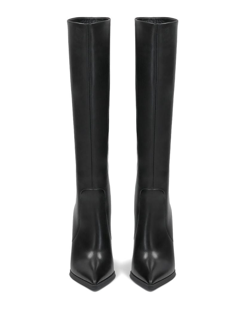 Kazar-Elegant-black-leather-boots-černá
