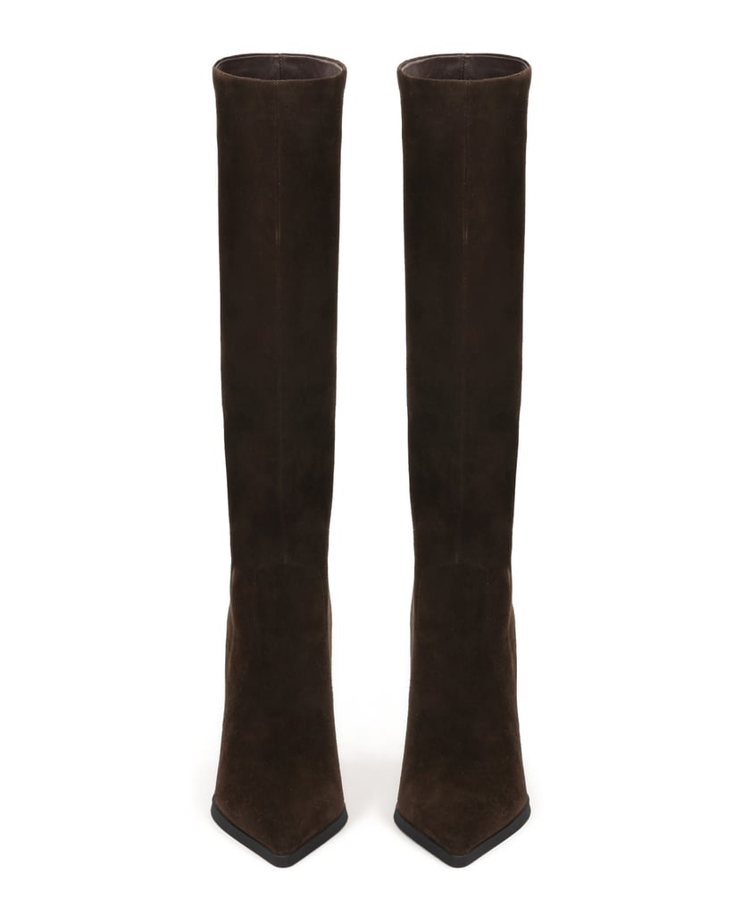 Kazar-Heeled-boots-with-slip-on-upper-hnedá