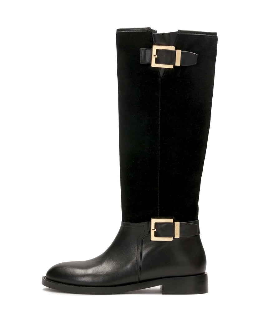 Kazar-Suede-and-smooth-leather-boot-type-boots-černá
