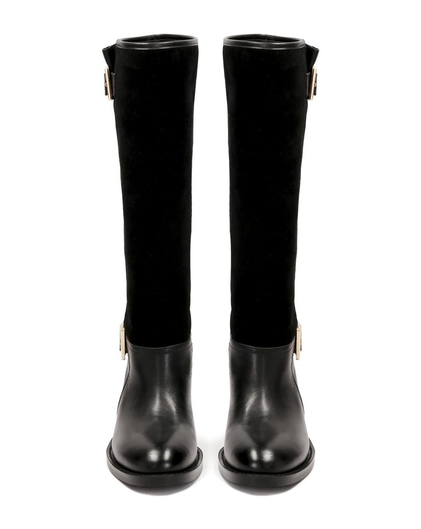 Kazar-Suede-and-smooth-leather-boot-type-boots-černá