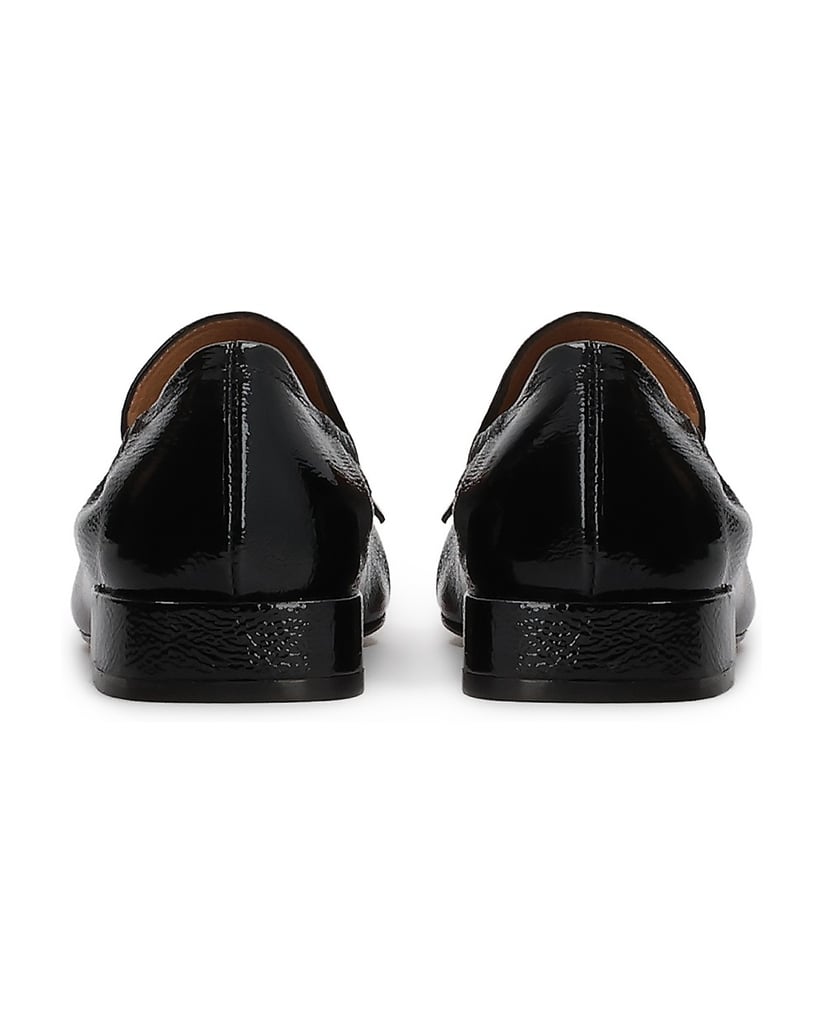 Kazar-Schwarze-faltige-Lacklederhalbschuhe-schwarz