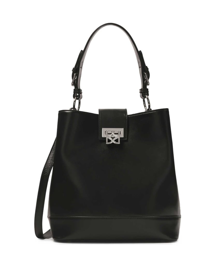 Kazar-Black-handbag-with-decorative-clasp-černá