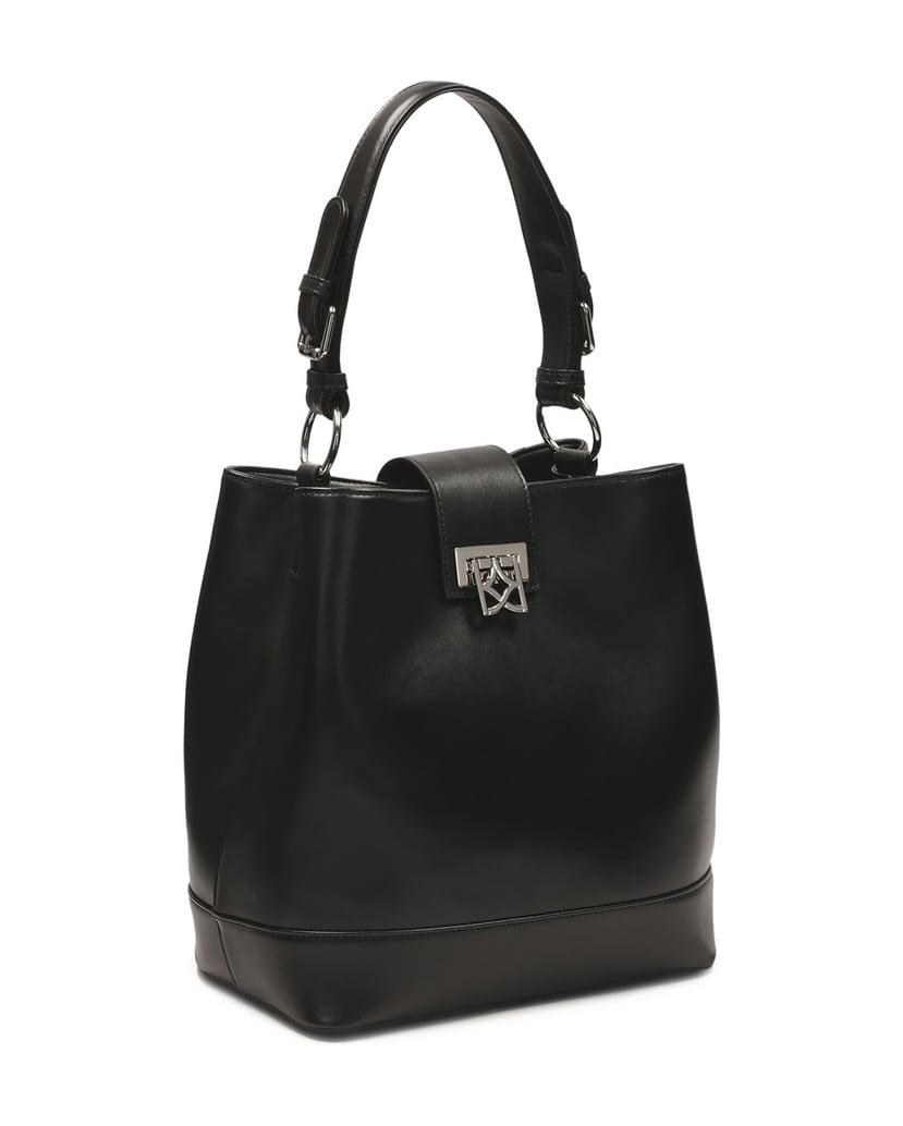 Kazar-Black-handbag-with-decorative-clasp-černá
