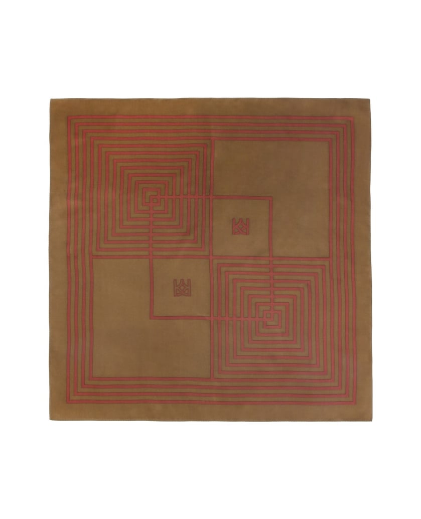 Kazar-Brown-scarf-with-maroon-accents-hnedá