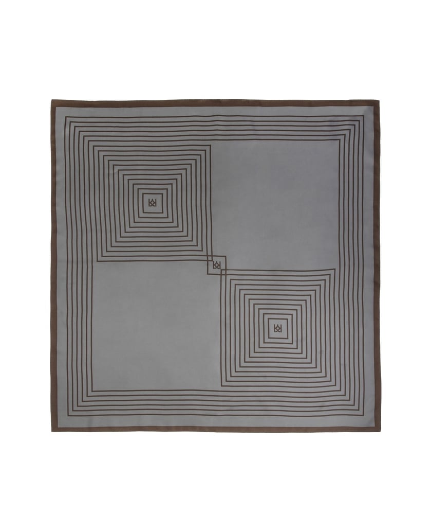 Kazar-Grey-silk-scarf-šedá