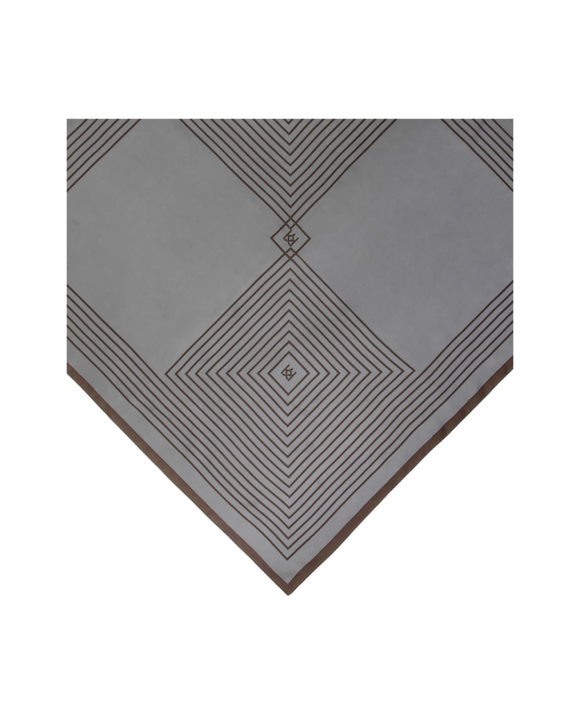 Kazar-Grey-silk-scarf-šedá