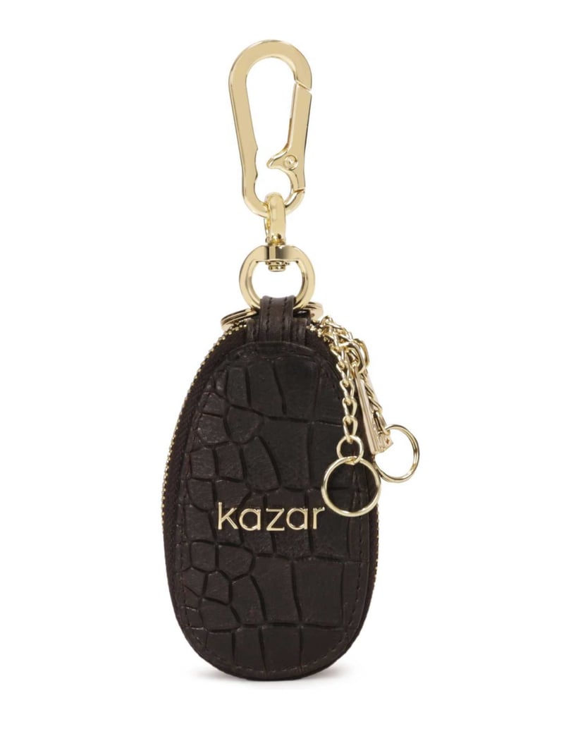 Kazar-Brown-leather-key-case-with-embossed-pattern-hnedá